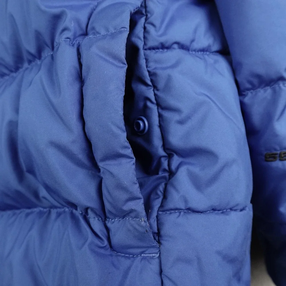 The North Face Puffer Jacket Boys XL Blue 550 Down Full Zip Outdoor Hike